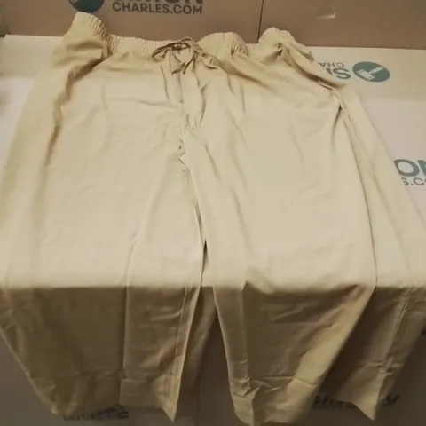 BOXED BRAND NEW APPROXIMATELY 16  JD WILLIAMS UTILITY WIDE LEG TROUSERS MUSHROOM SIZE 28