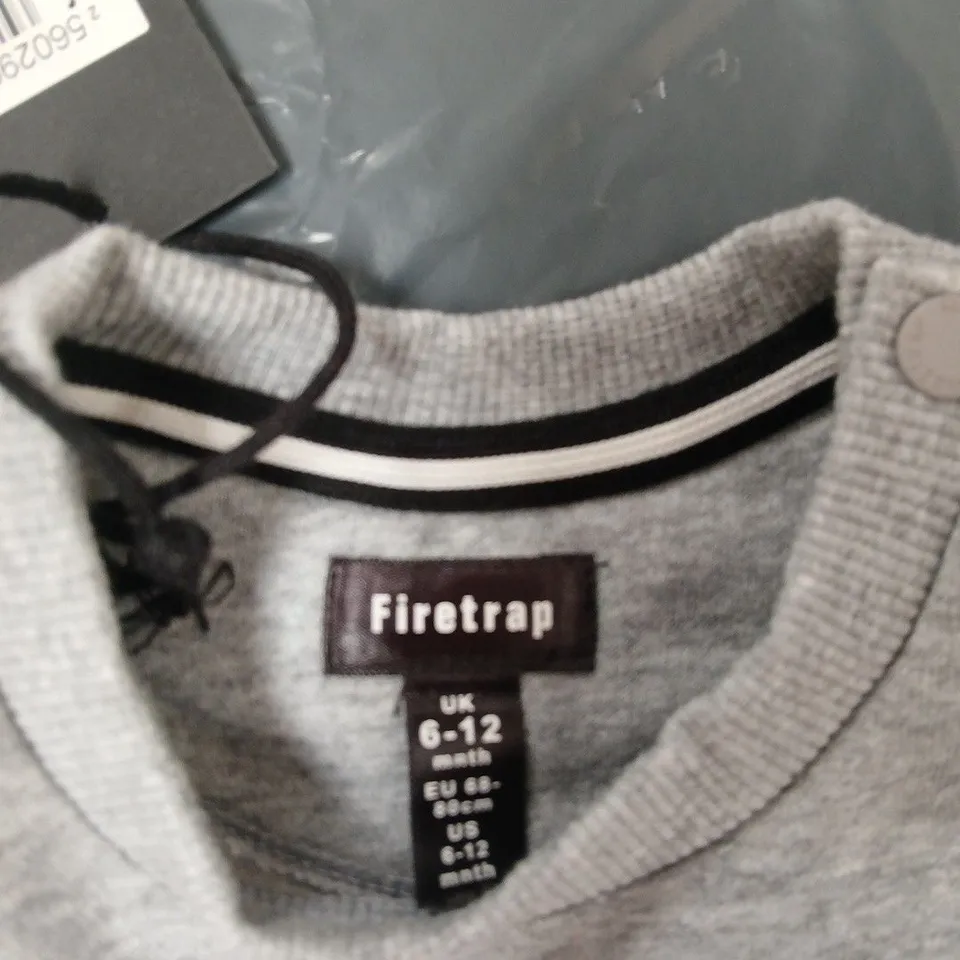 FIRETRAP GREY KIDS' SWEATSHIRT – UK 6-12 MONTHS