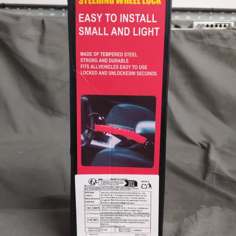 STEERING WHEEL LOCK – EASY TO INSTALL, SMALL AND LIGHT 