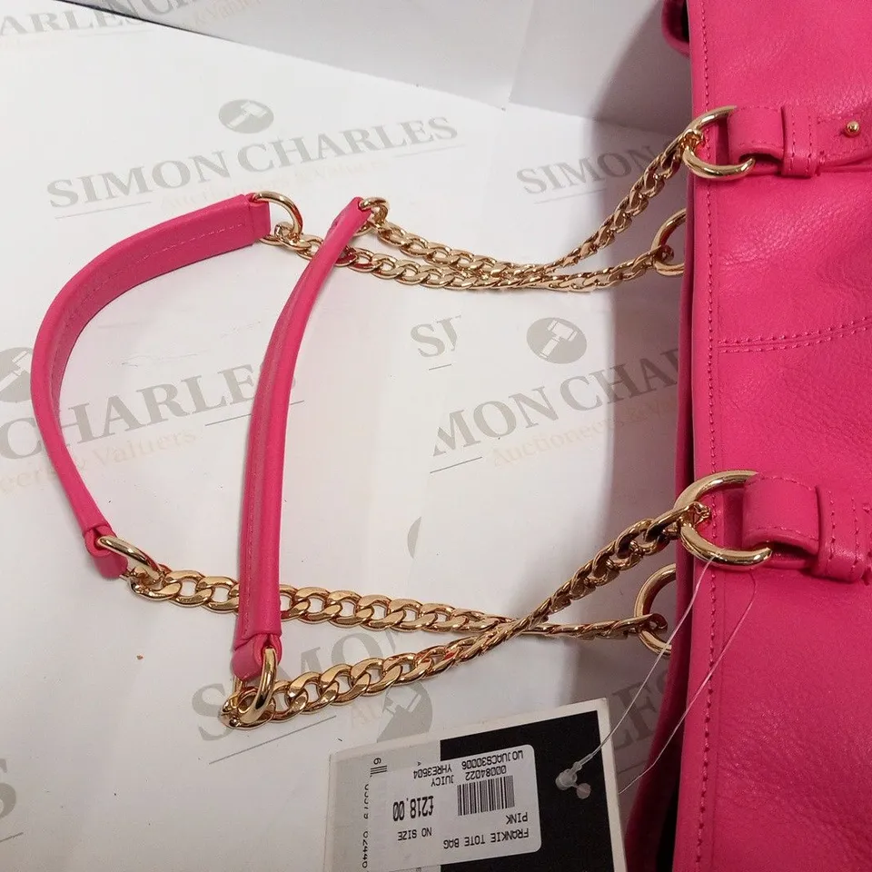 JUICY COUTURE FRANKIE TOTE BAG PINK