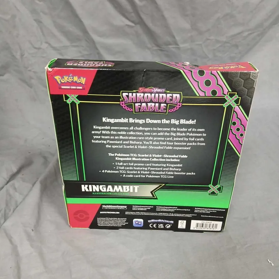 POKÉMON SCARLET & VIOLET SHROUDED FABLE KINGAMBIT ILLUSTRATION COLLECTION BOX