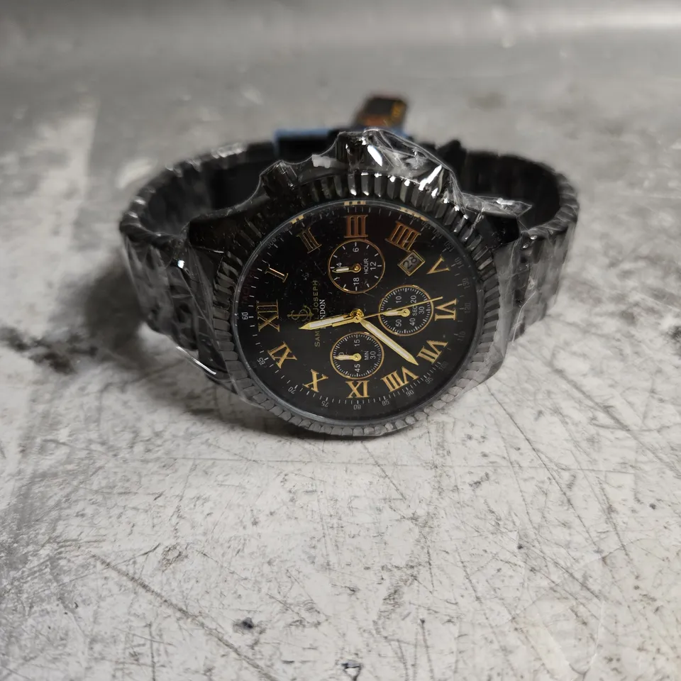 SAMUEL JOSEPH SPEED EXQUISITE BLACK DIAL WATCH 