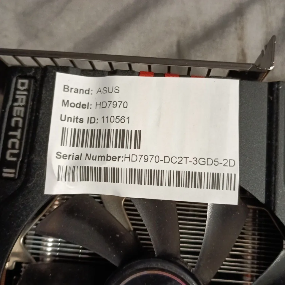 ASUS RADEON HD7970 3GB PCIE GRAPHICS CARD – DC2T DIRECTCU II