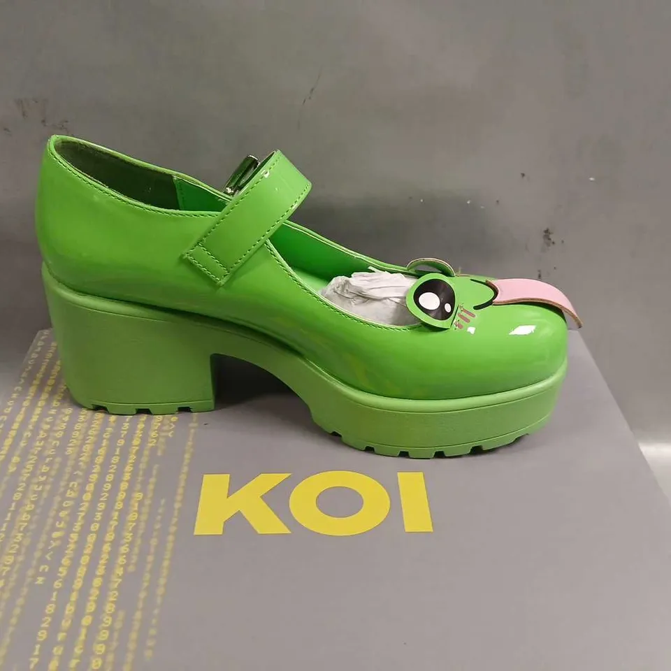 BOXED KOI TIRA MARY JANE SHOES 'CHEEKY FROG EDITION' SIZE 5