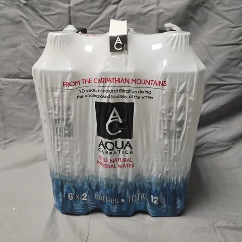 6 X AQUA CARPATICA STILL MINERAL WATERS - 6 X 2L