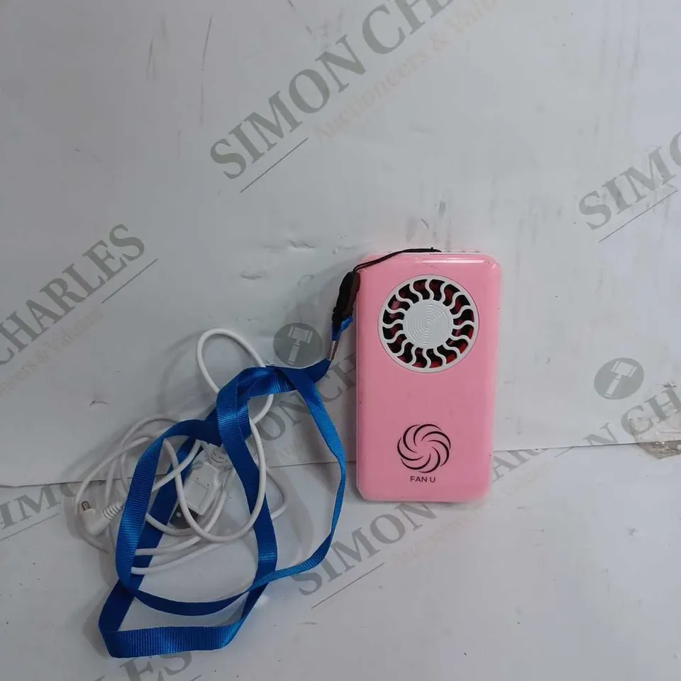  FAN U PORTABLE & RECHARGEABLE FAN - PINK