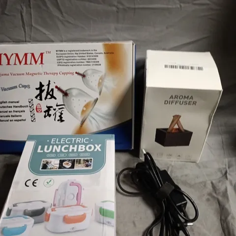 APPROXIMATELY 15 ASSORTED BOXED ELECTRICAL PRODUCTS TO INCLUDE DIFFUSER, MOTHERBOARD, THERAPY CUPS ETC 