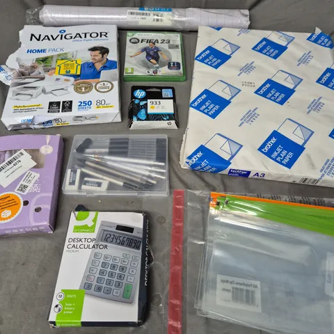 APPROX 20 ASSORTED HOUSEHOLD ITEMS TO INCLUDE OFFICE PAPER, INKJET PLAIN PAPER, DESKTOP CALCULATOR, ETC 