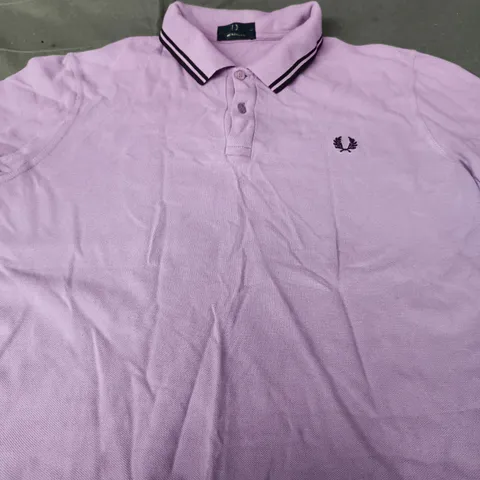 FRED PERRY POLO SHIRT – LAVENDER - SIZE UNSPECIFIED