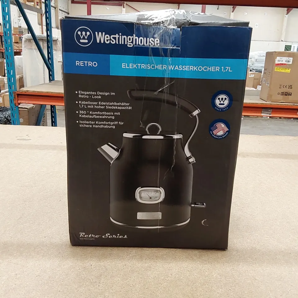 BOXED WESTINGHOUSE 1.7L STAINLESS STEEL KETTLE (1 BOX)