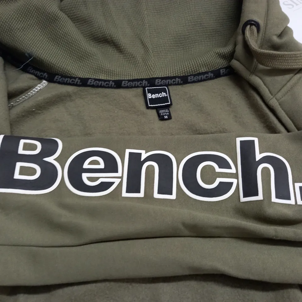 BENCH GREEN ZIP THROUGH HOODIE - M