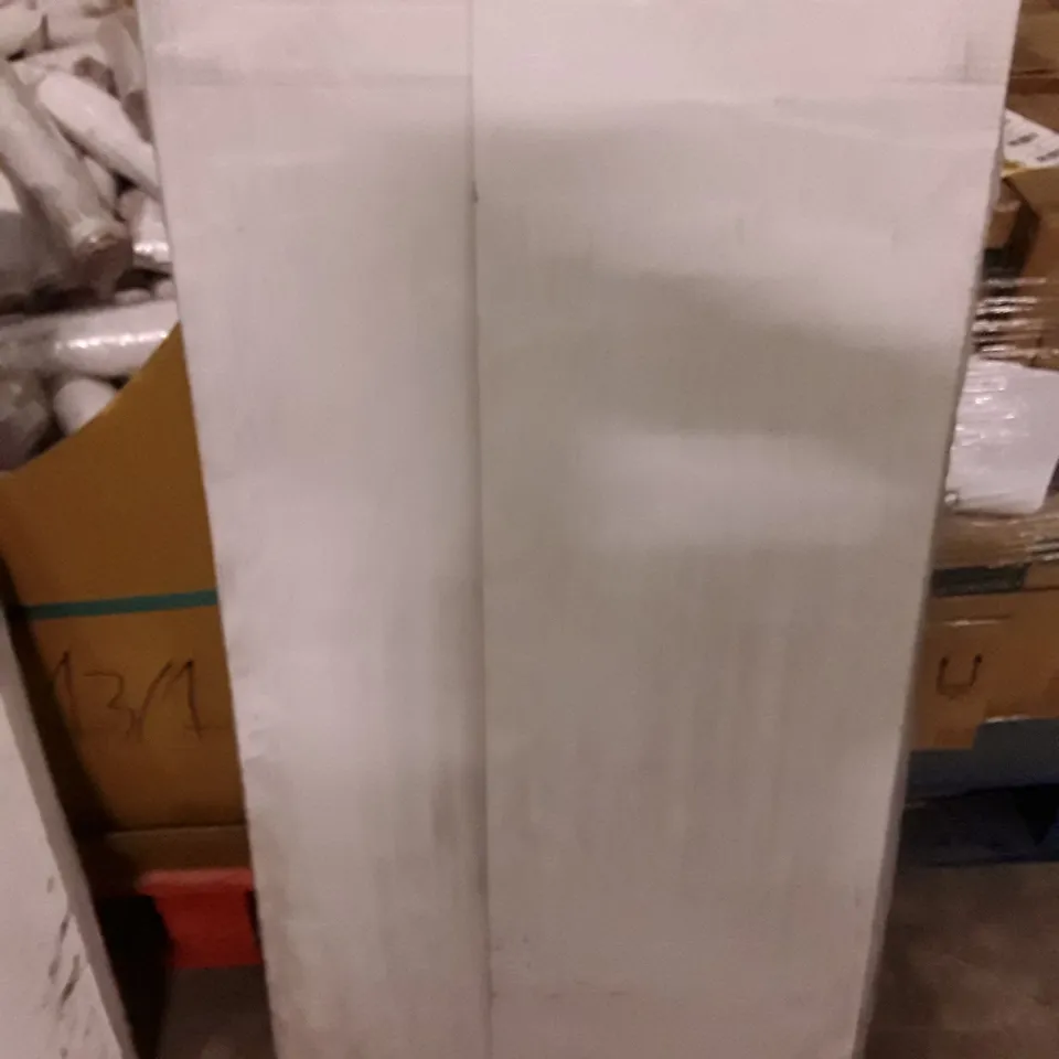 PACKAGED AS NEW CHROME FLAT HEATED TOWEL RAIL - W500 X H1000MM