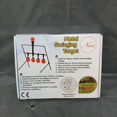 BOXED METAL SWINGING TARGET 