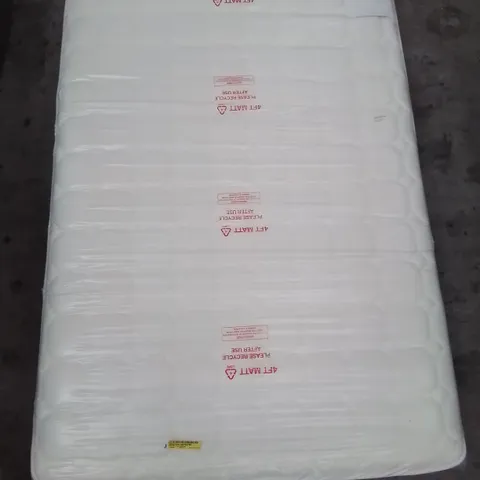 QUALITY BAGGED BROCKET BARREL POCKET SPRUNG 1000 DOUBLE 4'6" MATTRESS