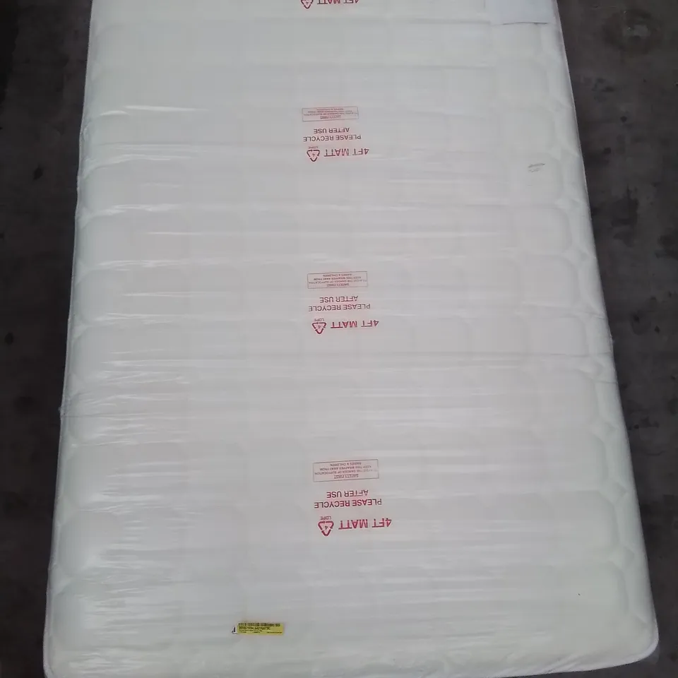 QUALITY BAGGED BROCKET BARREL POCKET SPRUNG 1000 DOUBLE 4'6" MATTRESS