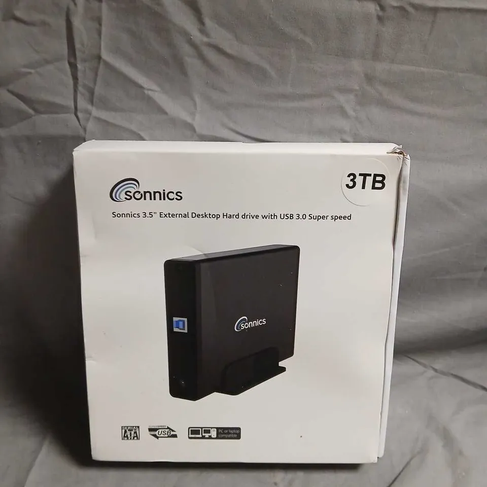 SONNICS 3.5 INCH EXTERNAL DESKTOP HARD DRIVE 3TB USB 3.0 