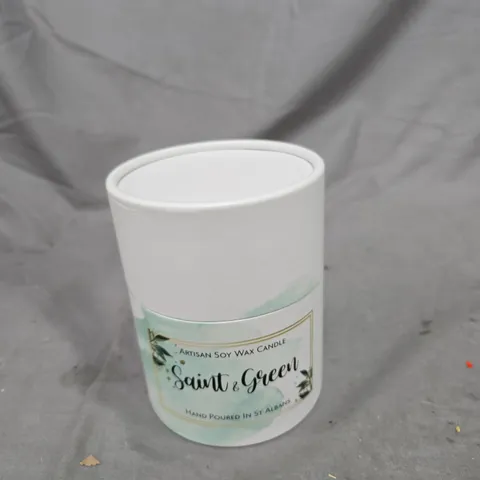 SAINT & GREEN ARTISAN SOY WAX CANDLE – WILD PLUM & RHUBARB