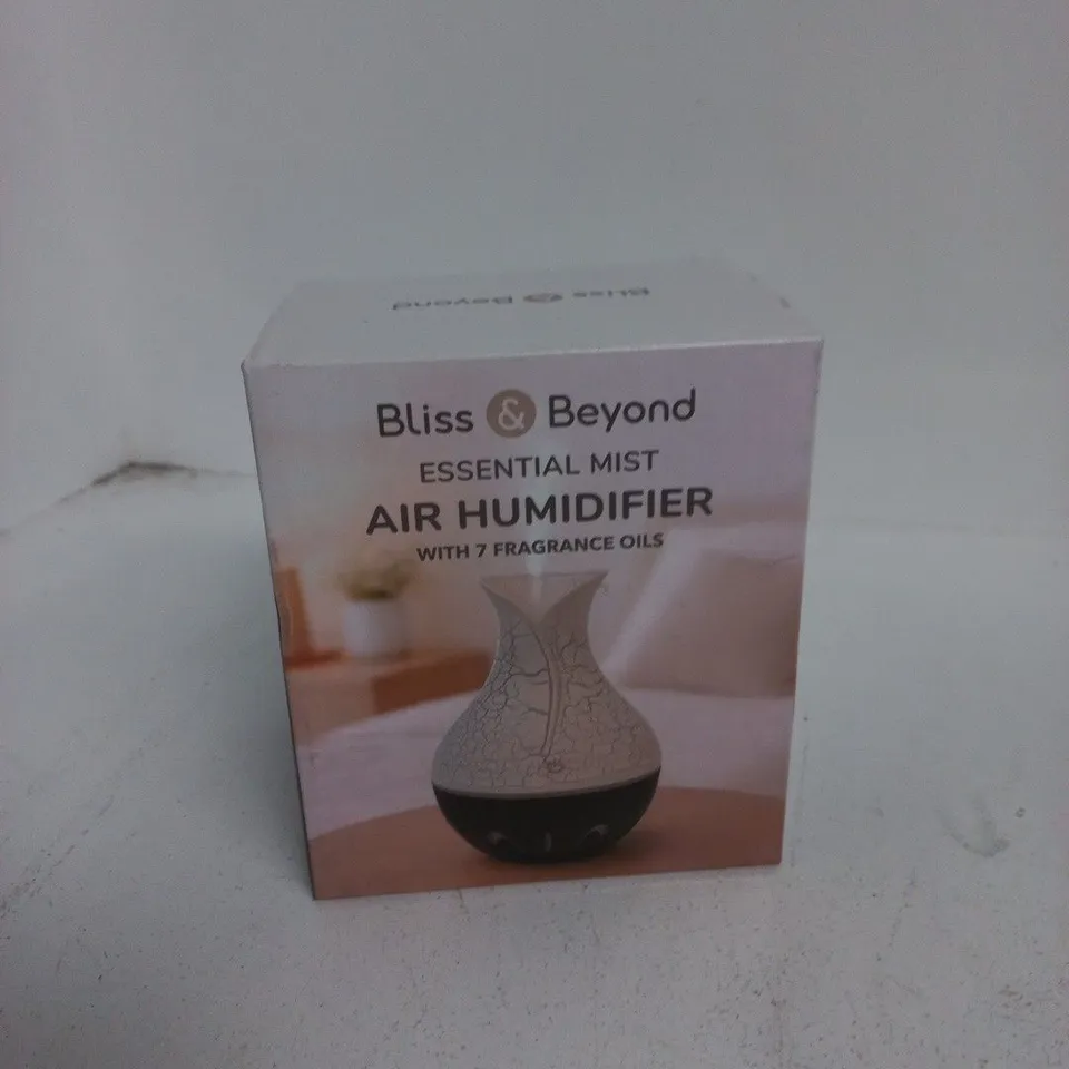 BLISS & BEYOND ESSENTIAL MIST AIR HUMIDIFIER – BOXED