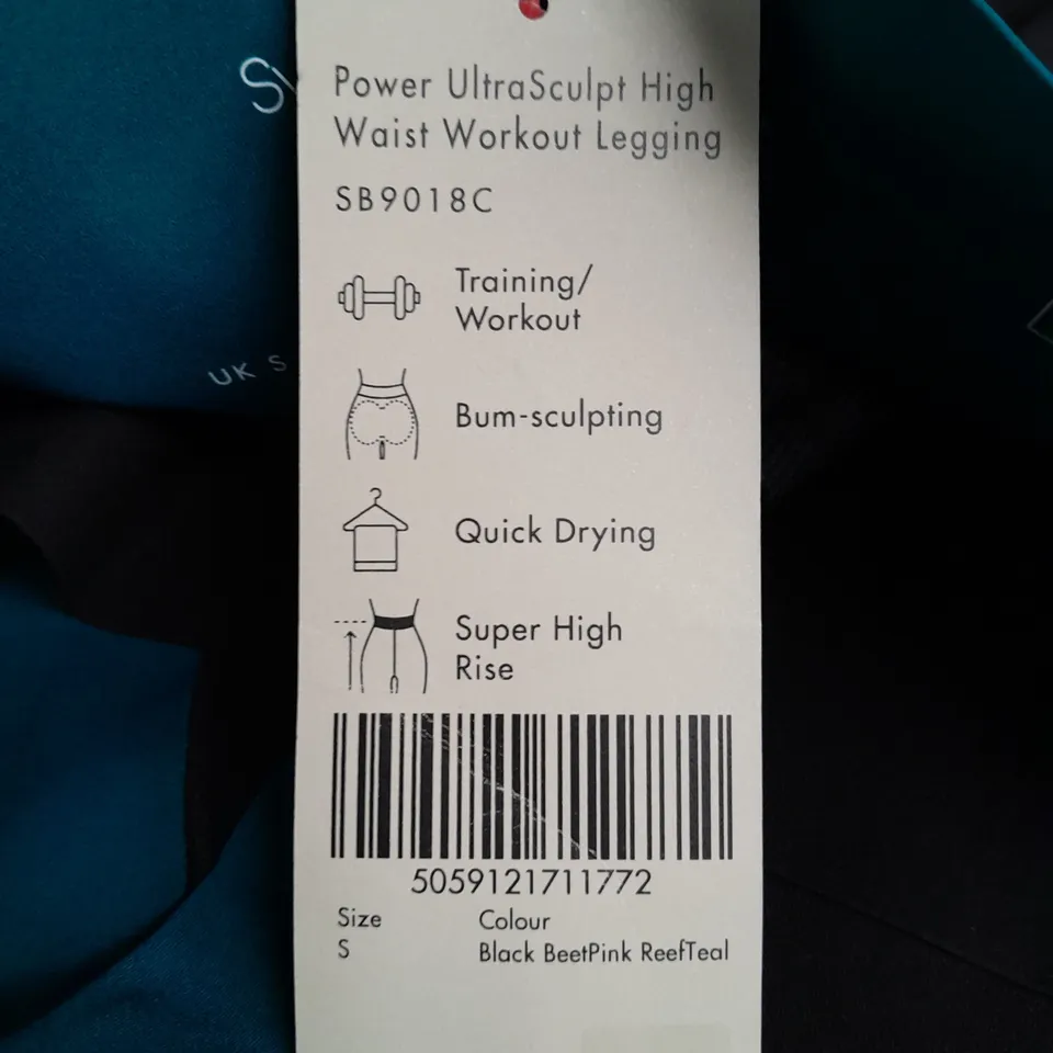 SWEATY BETTY POWER ULTRASCULPT HIGH WAIST WORKOUT LEGGINGS - S
