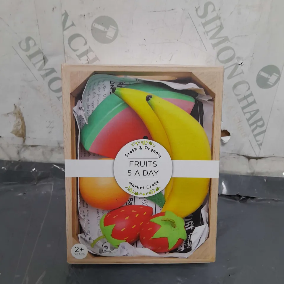 FRUITS 5 A DAY WOODEN TOYS - AGES 2+
