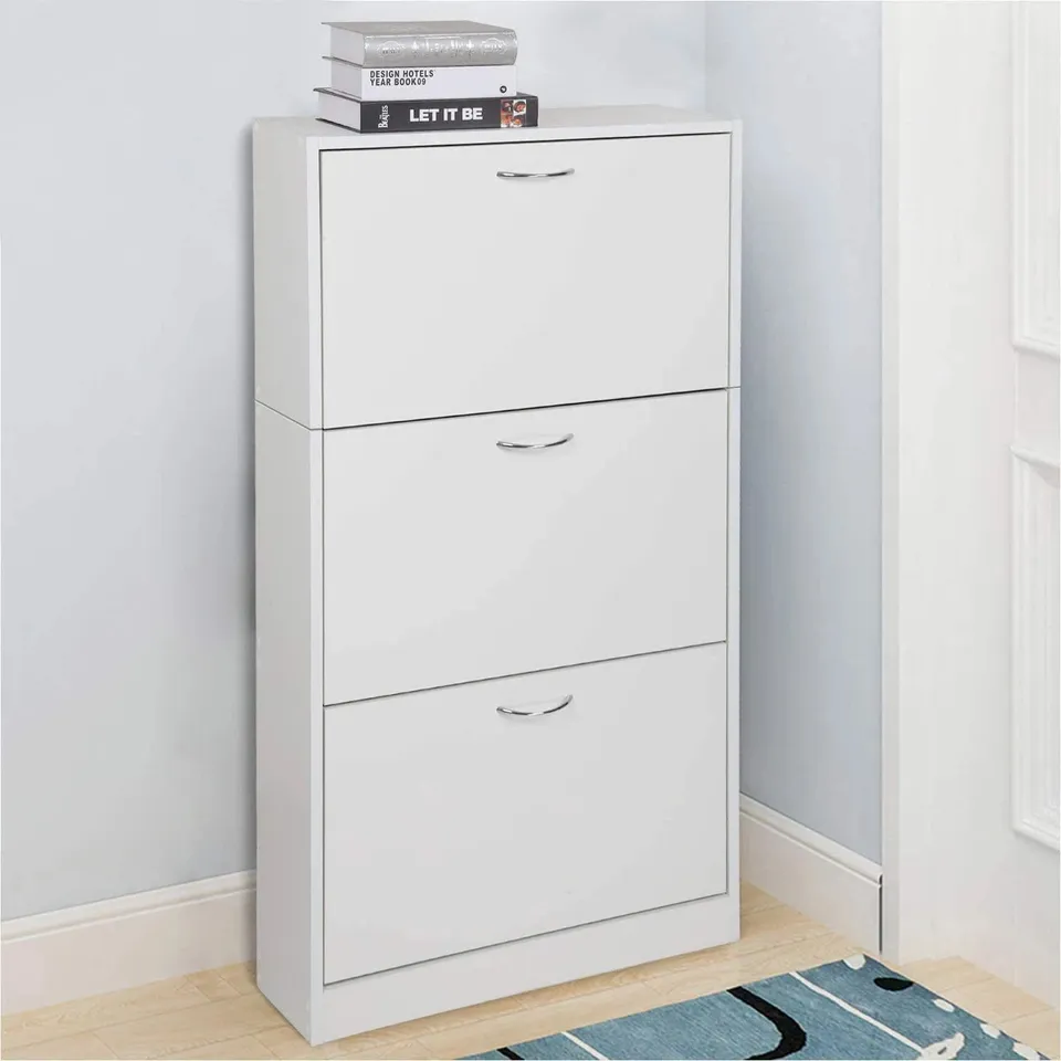 BOXED 18 PAIR FLIP DOWN SHOE STORAGE (1 BOX)