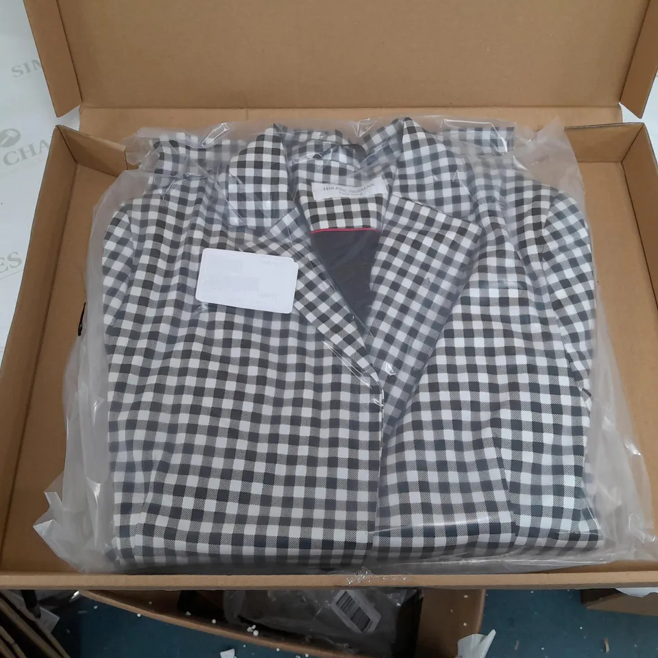 HELENE BERMAN LONDON CHECKERED BLAZER SIZE 16 BOXED 