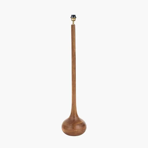 BOXED TOMA OILED WOOD TALL NECK FLOOR LAMP BASE