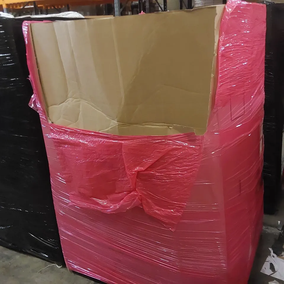 PALLET OF ASSORTED ITEMS INCLUDING: BABY STROLLERS, RUG, MINI GOLF SET ECT
