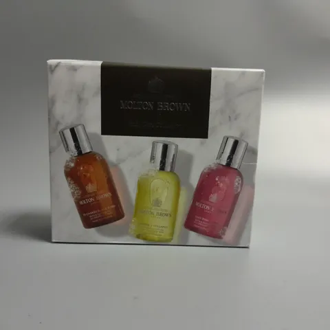 BOXED MOLTON BROWN SPICY AND CITRUS BODY CARE COLLECTION TO INCLUDE 3 BATH AND SHOWER GELS