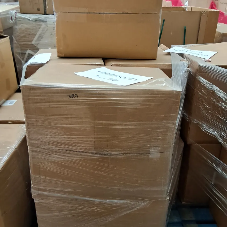 PALLET CONTAINING 7 24-PIECE BOXES OF BRAND NEW NON SLIP BATH MATS IN BROWN 