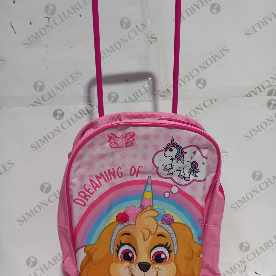 PAW PATROL SKYE KIDS DELUXE TRAVEL TROLLEY BACKPACK
