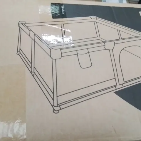 BOXED KIDOOLA SOFT PLAYPEN WITH ACCESSORIES GREY