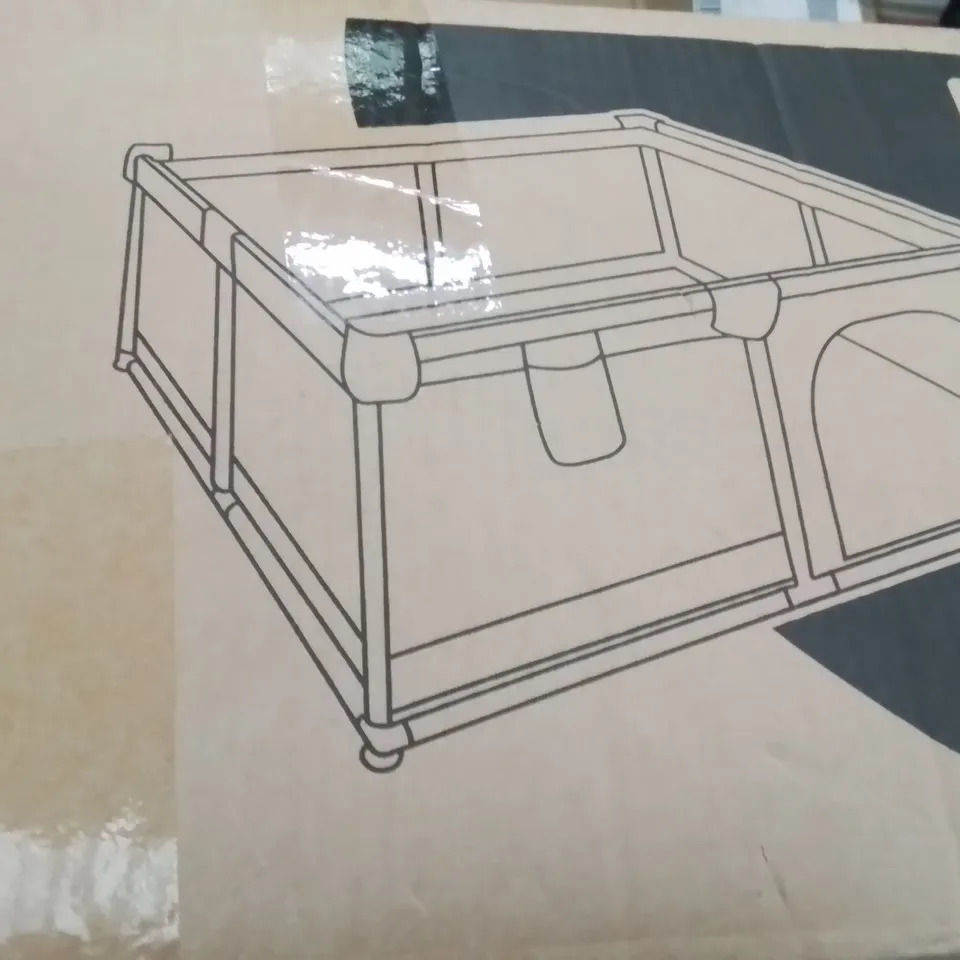 BOXED KIDOOLA SOFT PLAYPEN WITH ACCESSORIES GREY