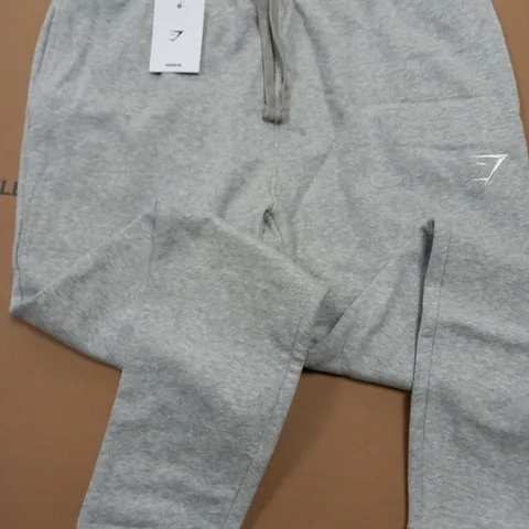 GYMSHARK CREST JOGGERS IN GREY - L