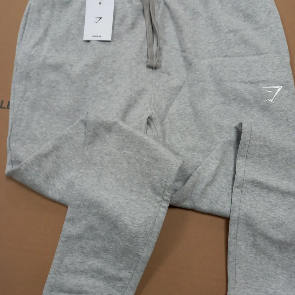 GYMSHARK CREST JOGGERS IN GREY - L