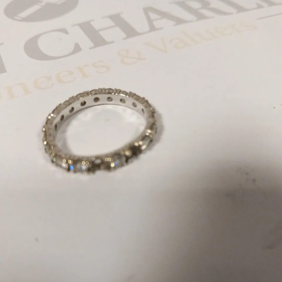 9CT WHITE GOLD 2CT FULL ETERNITY RING 