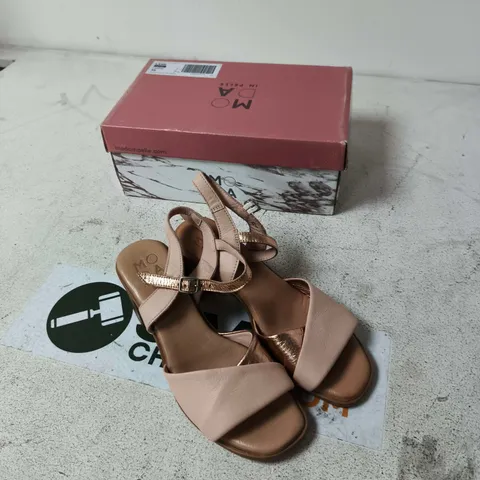 MODA IN PELLE WOMEN'S SANDALS - NUDE PINK OPEN-TOE STRAPPY HEEL, WITH BOX (EU 39)