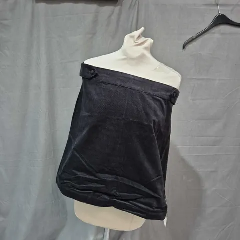 WOMEN'S BLACK VELVET DRAPED TOP – EVENING WEAR 12 