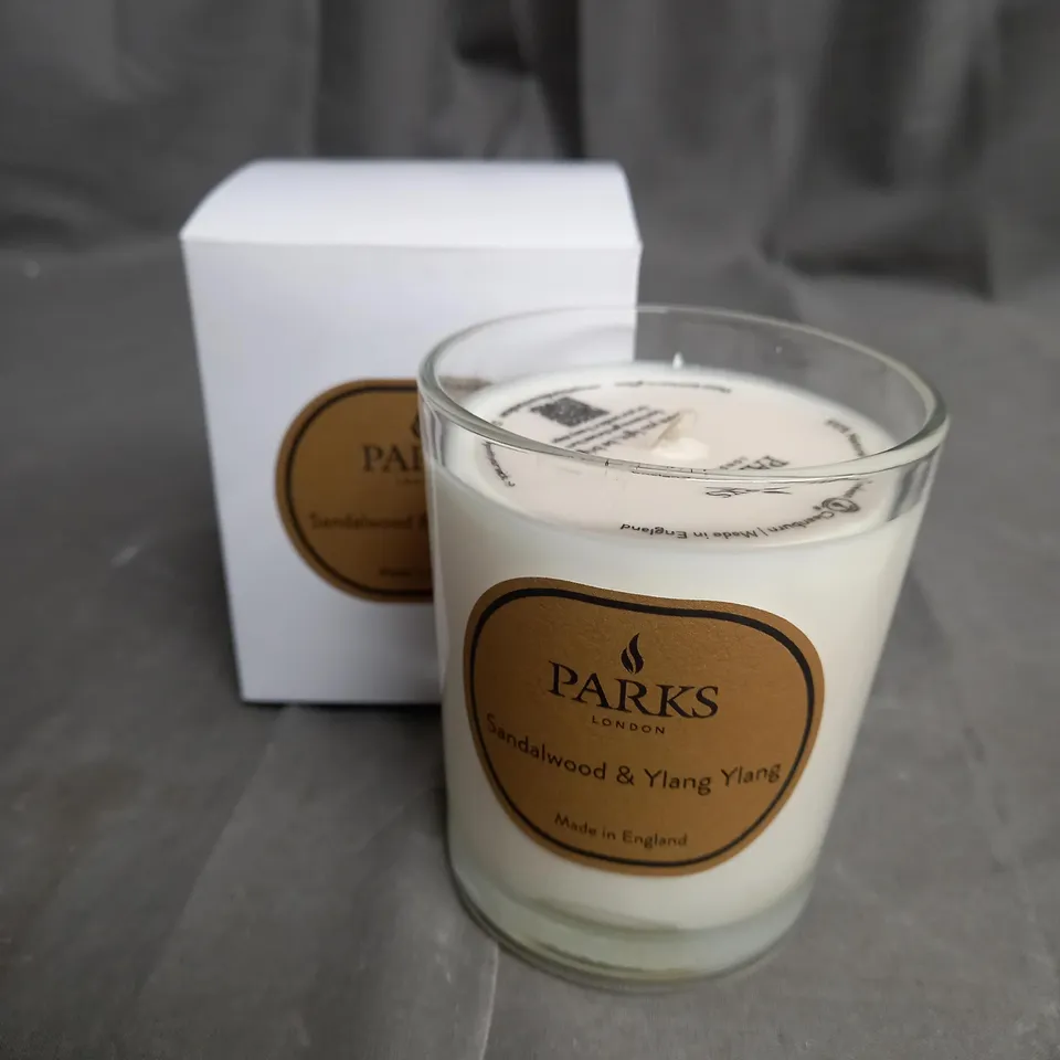 PARKS LONDON AROMATHERAPY CANDLE SANDALWOOD & YIANG YIANG