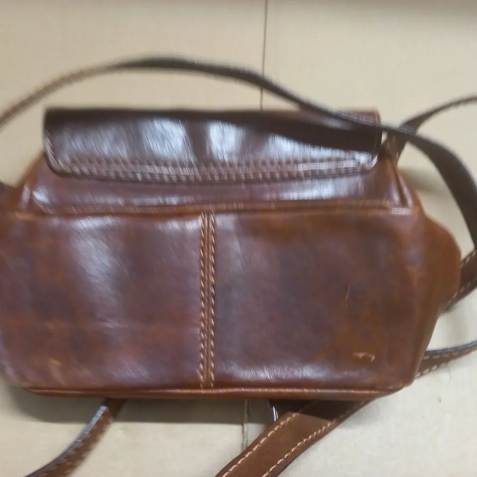 THE BRIDGE BROWN LEATHER BAG