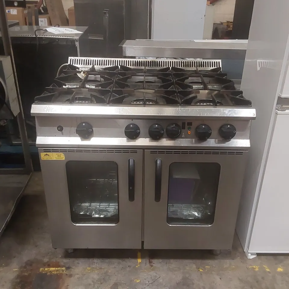 MOORWOOD VULCAN COMMERCIAL 6-BURNER GAS OVEN RANGE