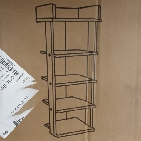 BOXED NEO MDF SHELVING UNIT - RUSTIC BROWN 