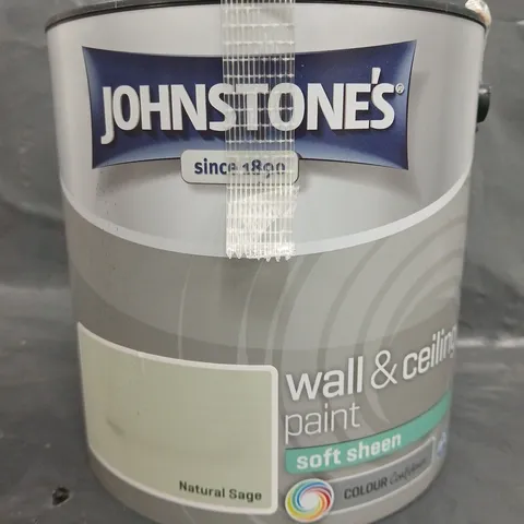 JOHNSTONE'S WALLS & CEILINGS PAINT - NATURAL SAGE - 2.5L - COLLECTION ONLY