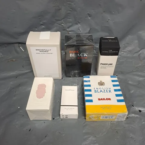 APPROXIMATELY 6 ASSORTED BOXED FRAGRANCES TO INCLUDE - ZARA GRACEFULLY MADRID, THE SCENT RESERVE, THE ESSENCE VAULT, ETC. 