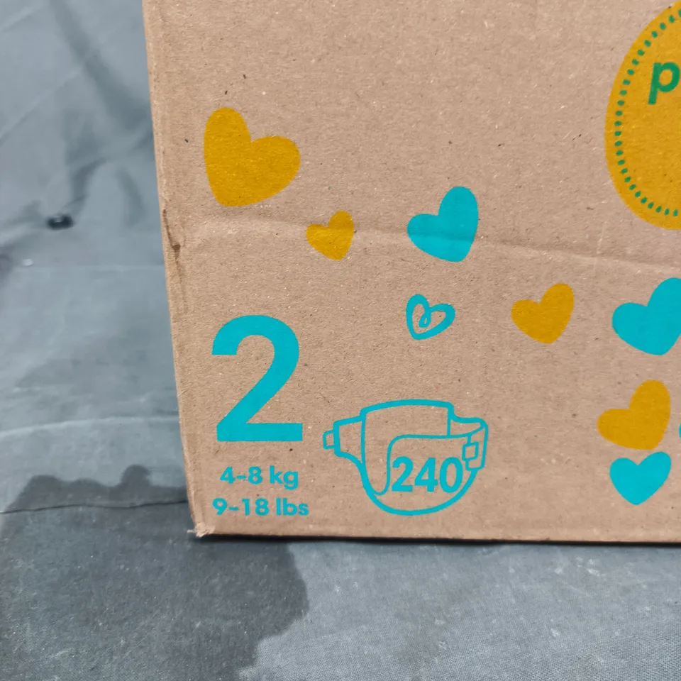 PAMPERS SIZE 2 NAPPIES – 4–8 KG (9–18 LBS) – BOXED