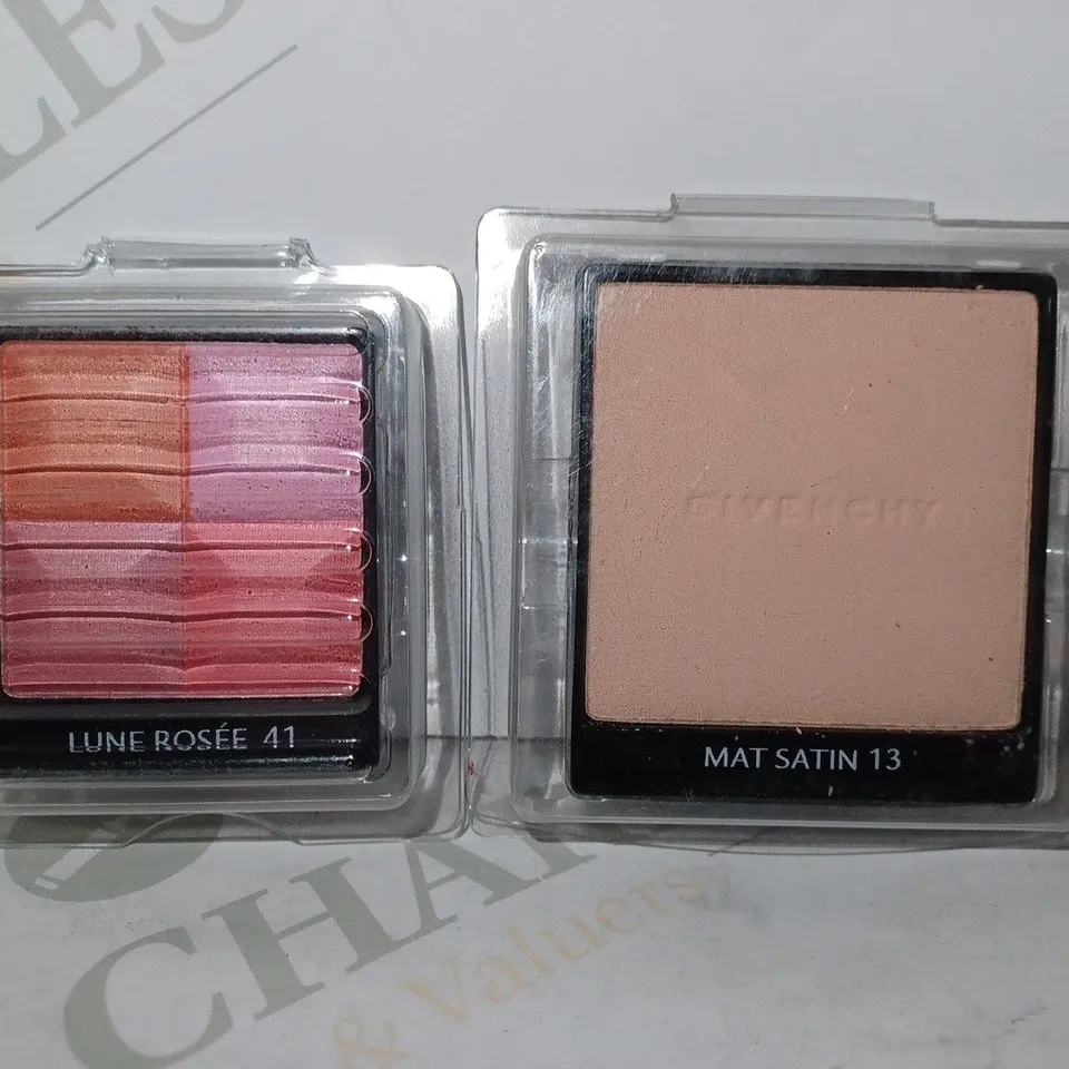 LOT OF APPROX 30 ASSORTED GIVENCHY TESTER PRODUCTS TO INCLUDE POWDER BLUSH #LUNE ROSEE & MAT SATIN POWDER