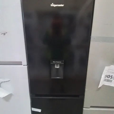 FRIDGEMASTER 55CM 256L FRIDGE FREEZER IN BLACK - UNPROCESSED RAW RETURN