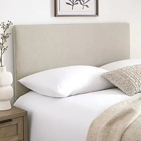 BOXED BEESTON KING HEADBOARD - OATMEAL COLOUR (1 BOX)