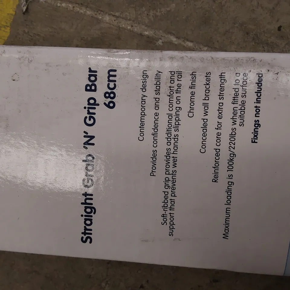 TWO BOXED GRAP N GRIP BARS 68cm