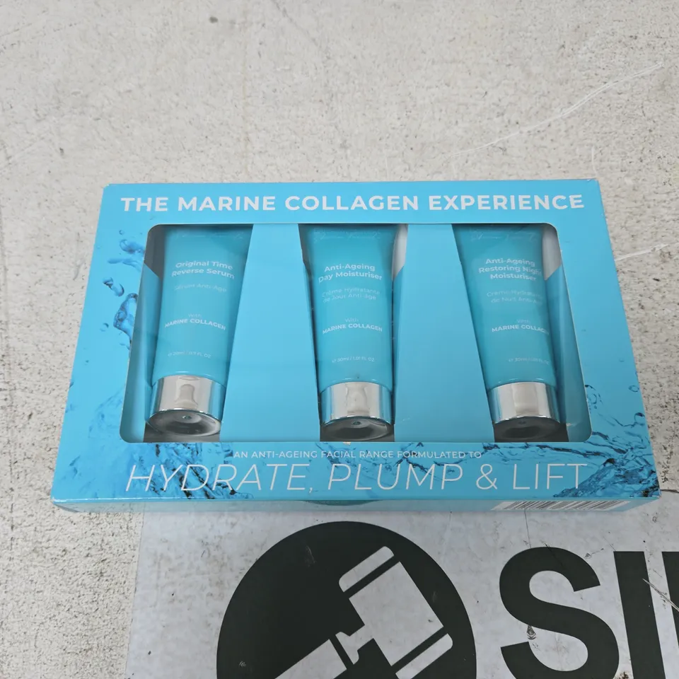 THE MARINE COLLAGEN EXPERIENCE SKINCARE SET – 3X TUBES: ORIGINAL TIME REVERSE SERUM, DAY MOISTURISER & NIGHT MOISTURISER